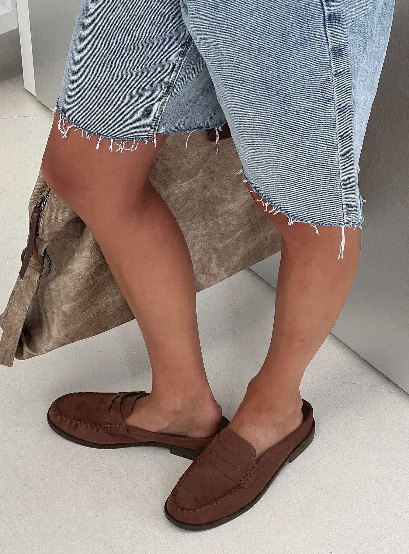 Therapy Atticus Faux Suede Slip On Loafer Brown