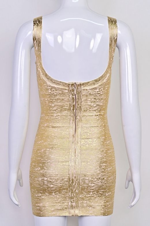 Cindy Bandage Mini Dress Silver