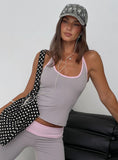 Kobee Jersey Halter Top Slate Dusty Pink