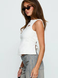 Celyse Cut Out Detail Top White