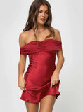 Sadee Mini Dress Red Tall