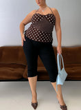 Baseline Rib Capri Pants Black Curve