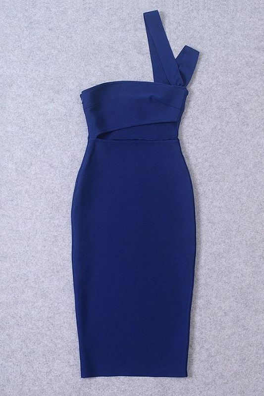 Molly Bandage Midi Dress Navy Blue