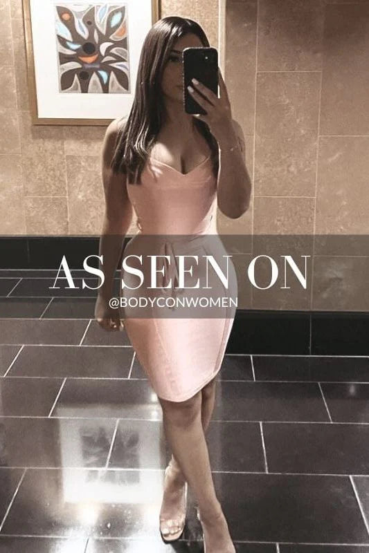 Bek Bandage Dress Blush Pink Sale