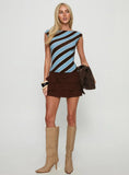 Ex Factor Faux Suede Skort Chocolate Brown