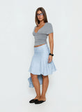 With Kindness Midi Skirt Blue
