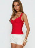 Justina Bandage Top Red