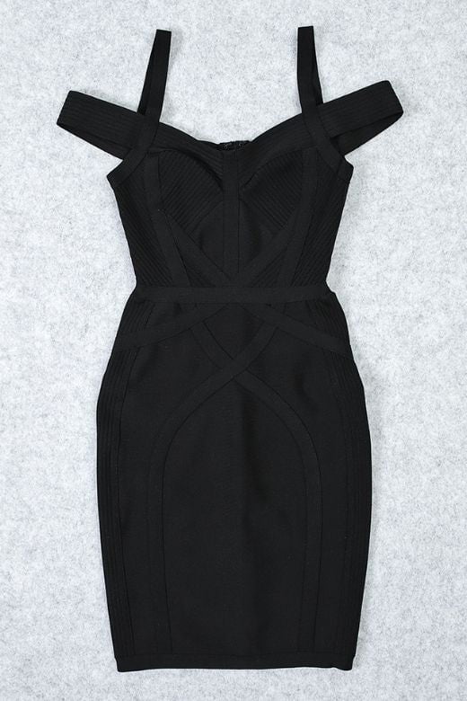 Sophia Bandage Mini Dress Classic Black