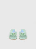 Azira Flower Detail Heels Blue