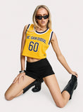 UC San Diego Cropped Basketball Jersey Tank Yellow