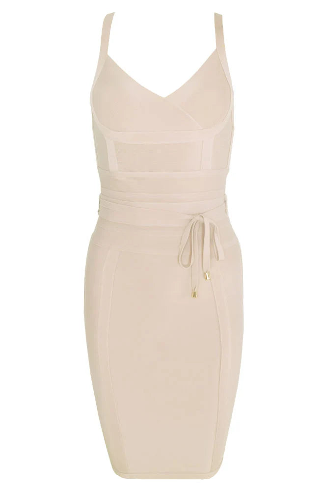 Bek Bandage Dress Cream