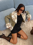 Hiraya Faux Fur Trim Jacket Vintage Green