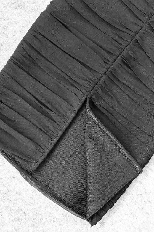 Zia Bodycon Wrap Dress Classic Black
