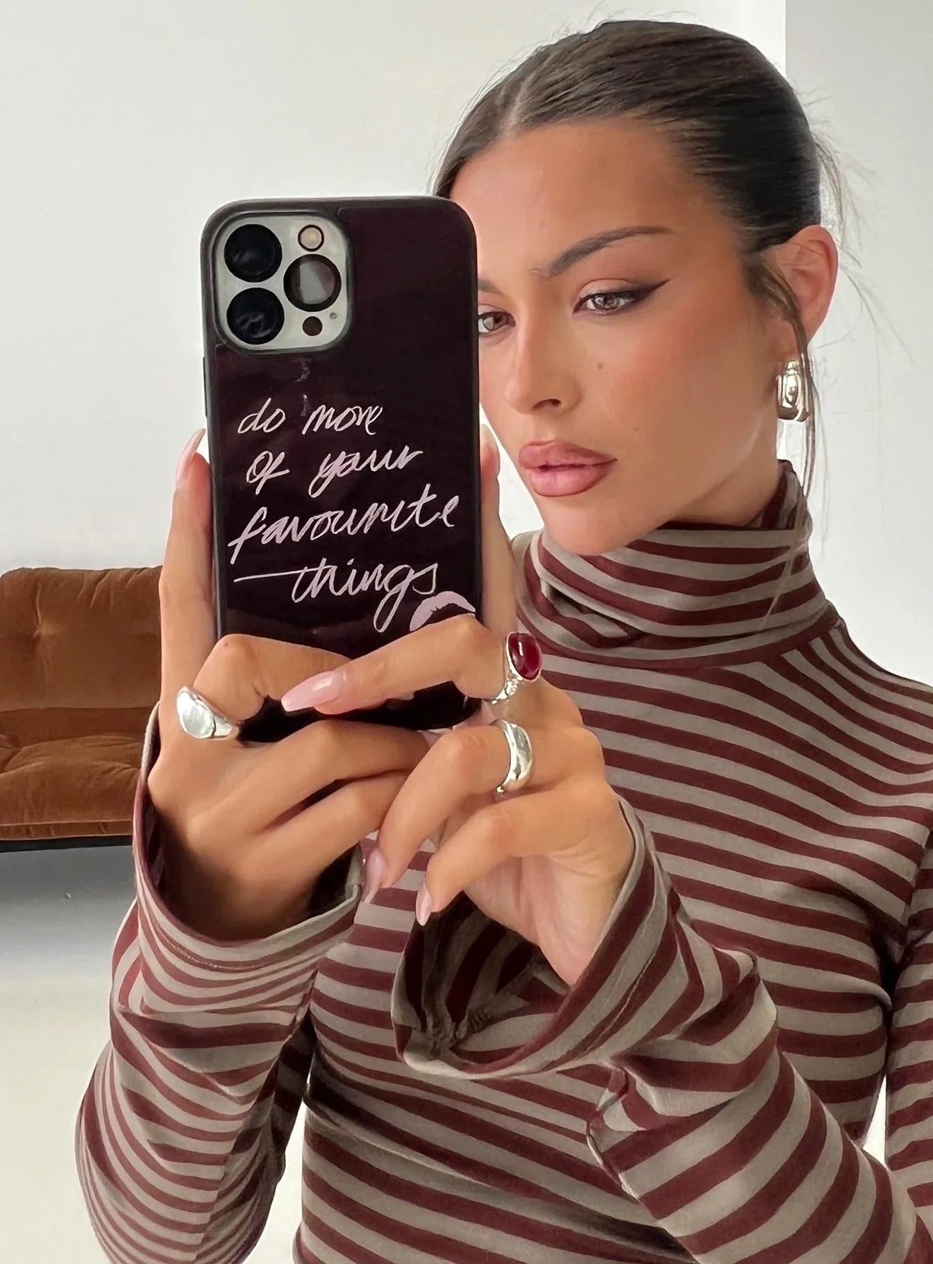 Favourite Things iPhone Case Burgundy