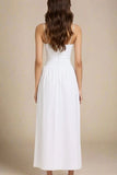 Tasmin Midi Dress White Pearl