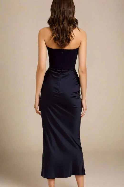 Hope Bodycon Wrap Maxi Dress Classic Black Sale