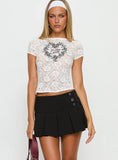 Raynah Micro Pleated Mini Skort Black