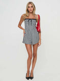 Trynia Romper Black White Gingham