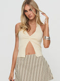 Kingley Halter Top Cream