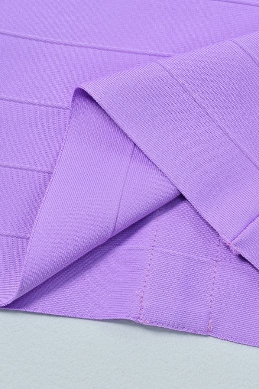 Madison Bandage Mini Dress Violet Purple