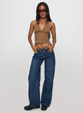 Whimsy Halter Top Chocolate