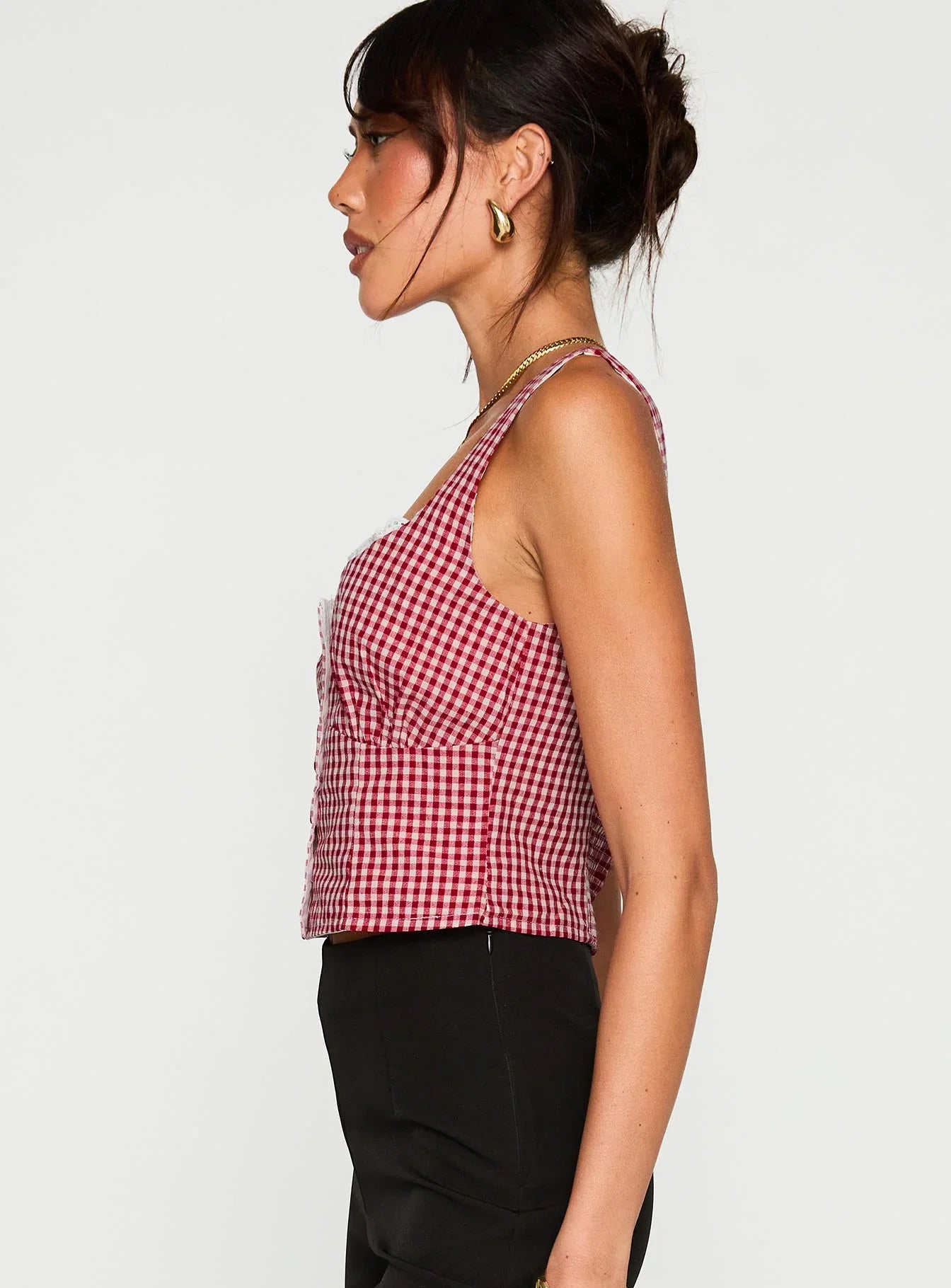 Bruncheon Top Red White