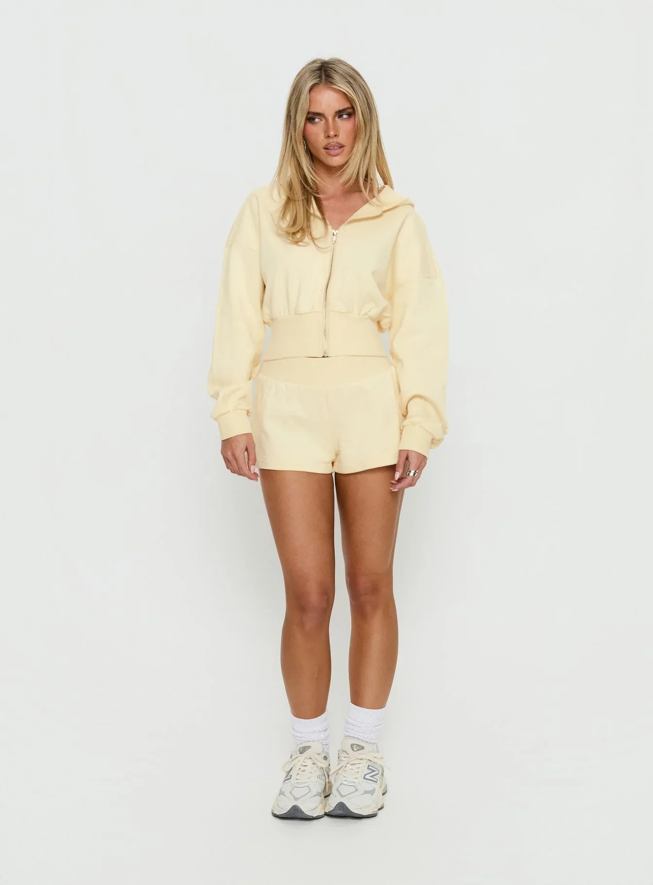 Daybreak Rib Waist Shorts Buttercream