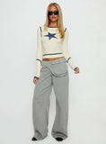 Starshot Long Sleeve Graphic Top Cream