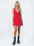 Nellie Mini Dress Red Floral