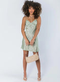 Stargazing Mini Dress Green