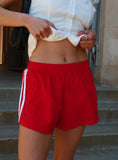Borderline Track Short Red White