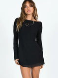 Lukea Long Sleeve Mini Dress Black Tall