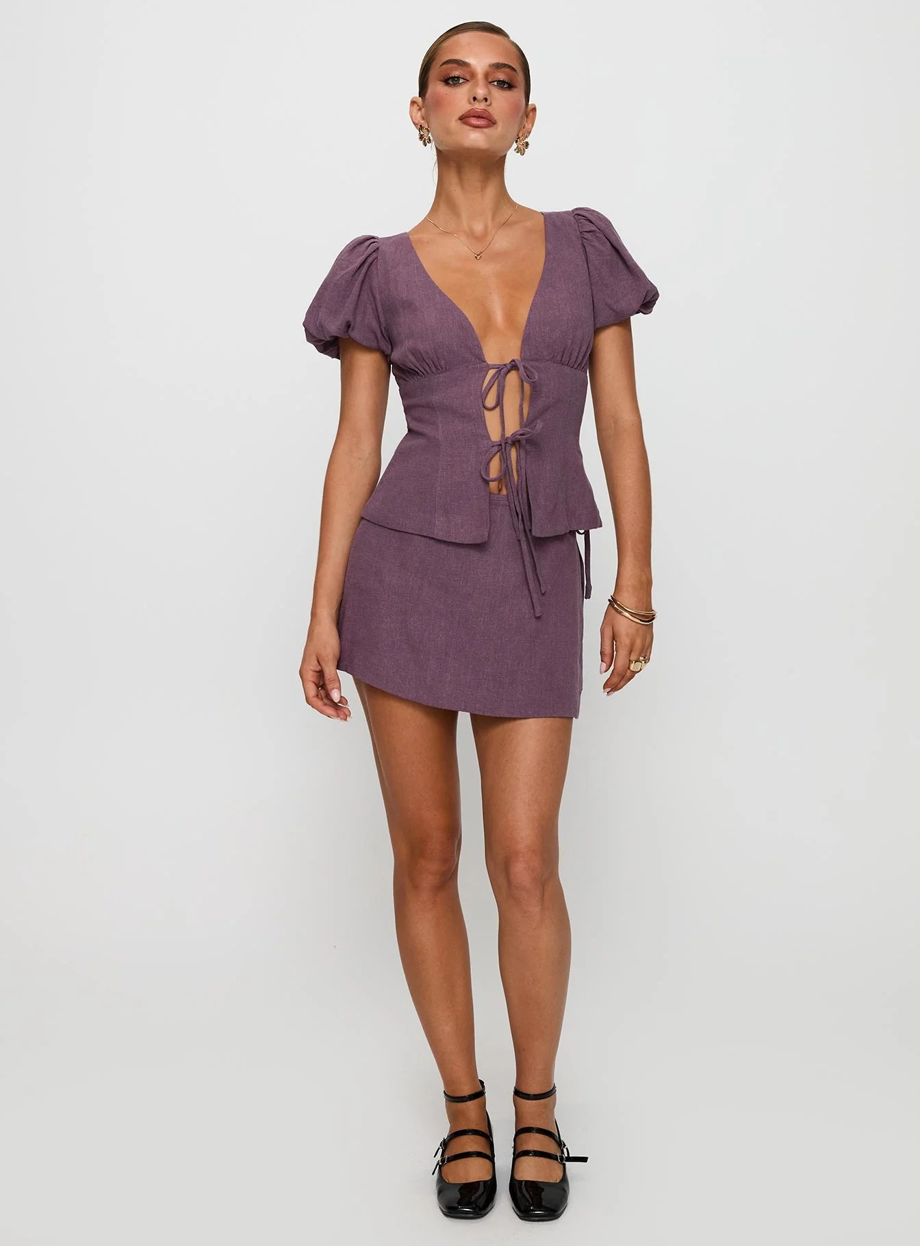 Wilhelmina Blouse Top Mauve