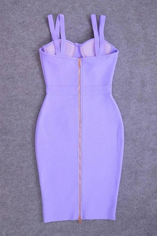 Kate Bandage Dress Violet Purple