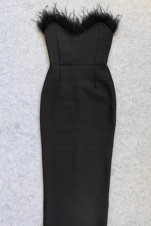Erin Bandage Maxi Dress Classic Black