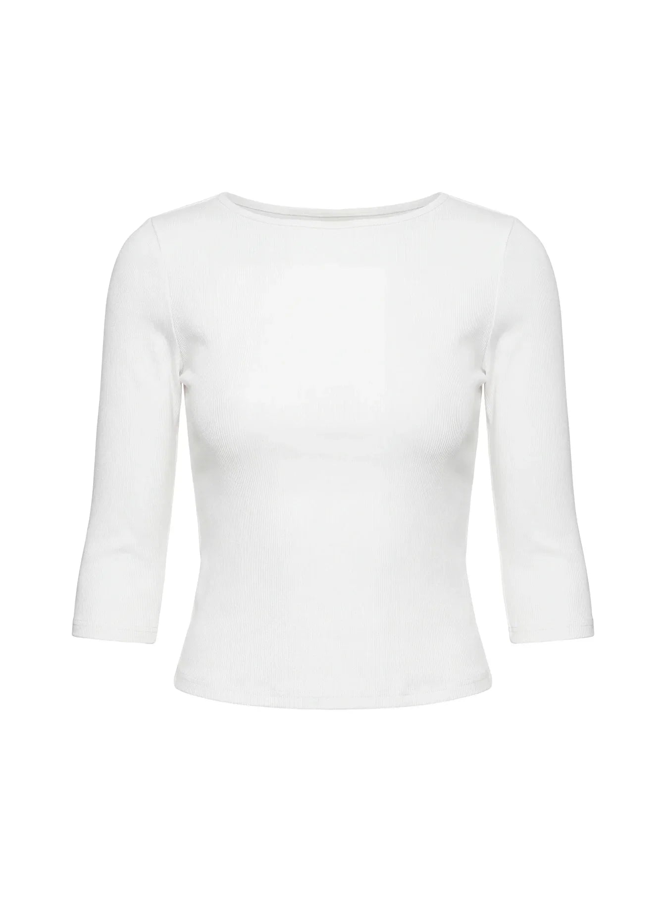 Elaia 3/4 Sleeve Top White