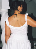 Isadoria Frill Top White Curve
