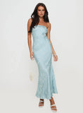 Salvin Strapless Maxi Dress Blue