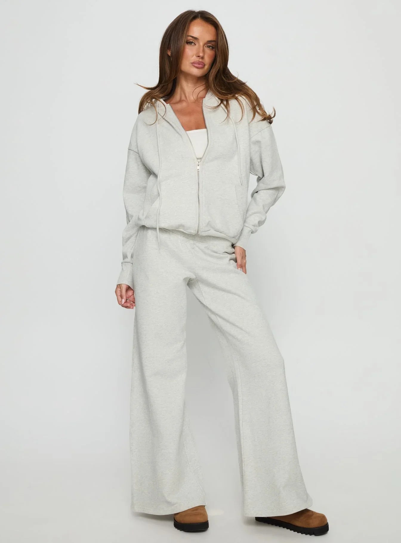 All Day Oversized Hoodie Grey Marle