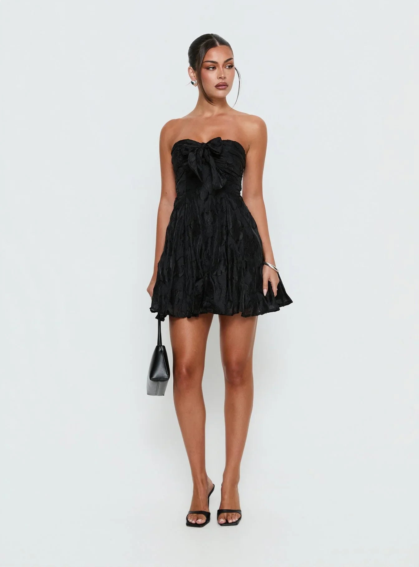 Loulani Strapless Mini Dress Black