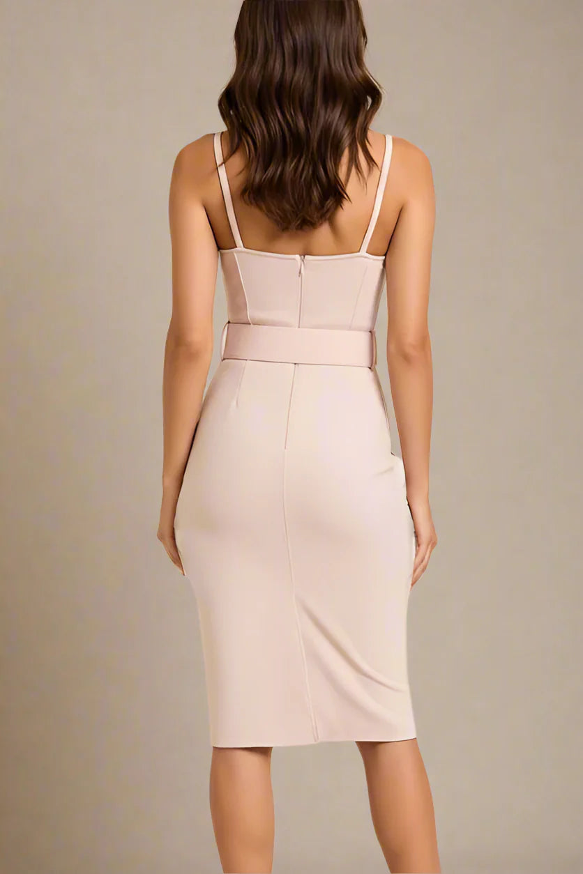 Lana Bandage Dress Cream Sale
