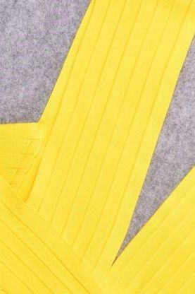 Pia Bandage Dress Sun Yellow