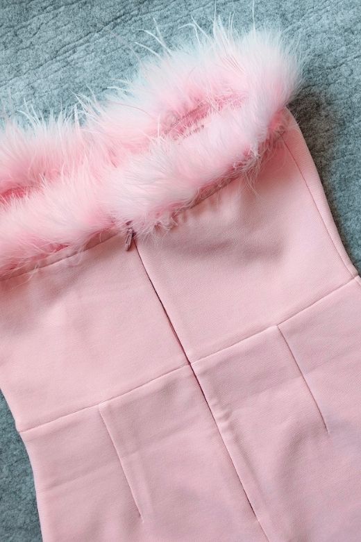 Erin Bandage Maxi Dress Dusty Pink
