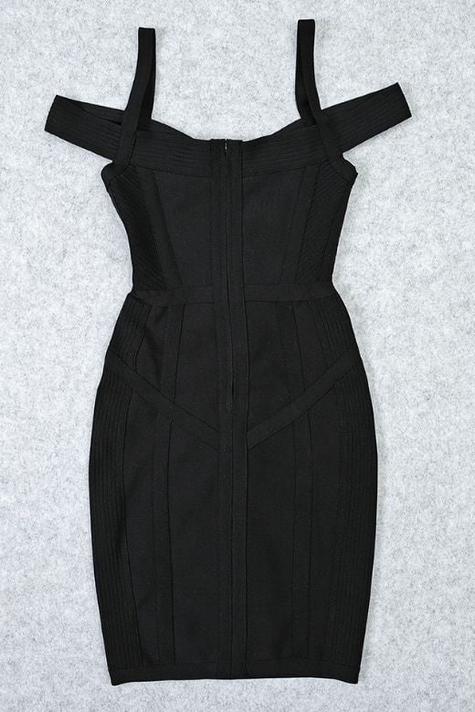 Sophia Bandage Mini Dress Classic Black