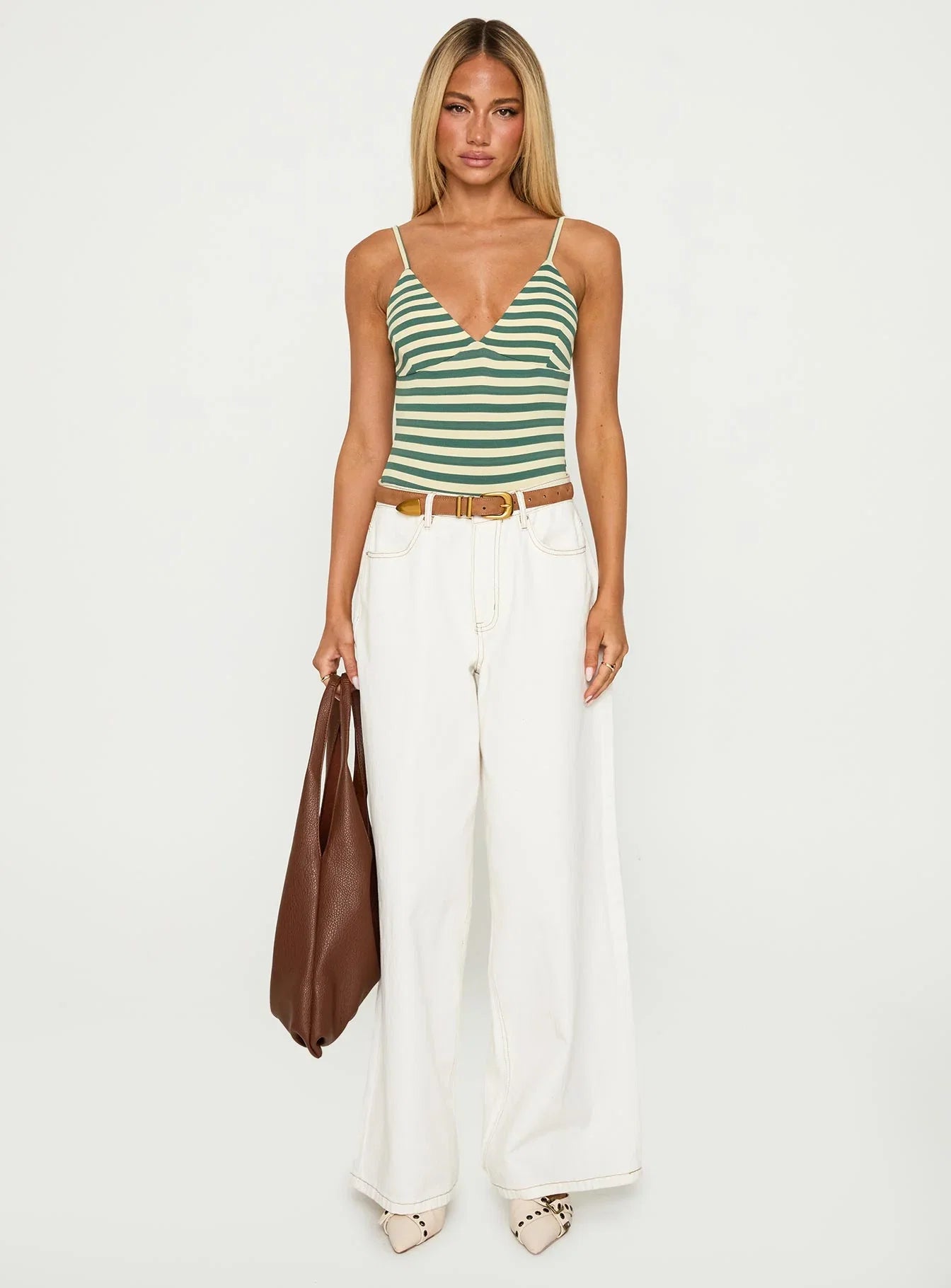 Like A Daydream Bodysuit Green Cream