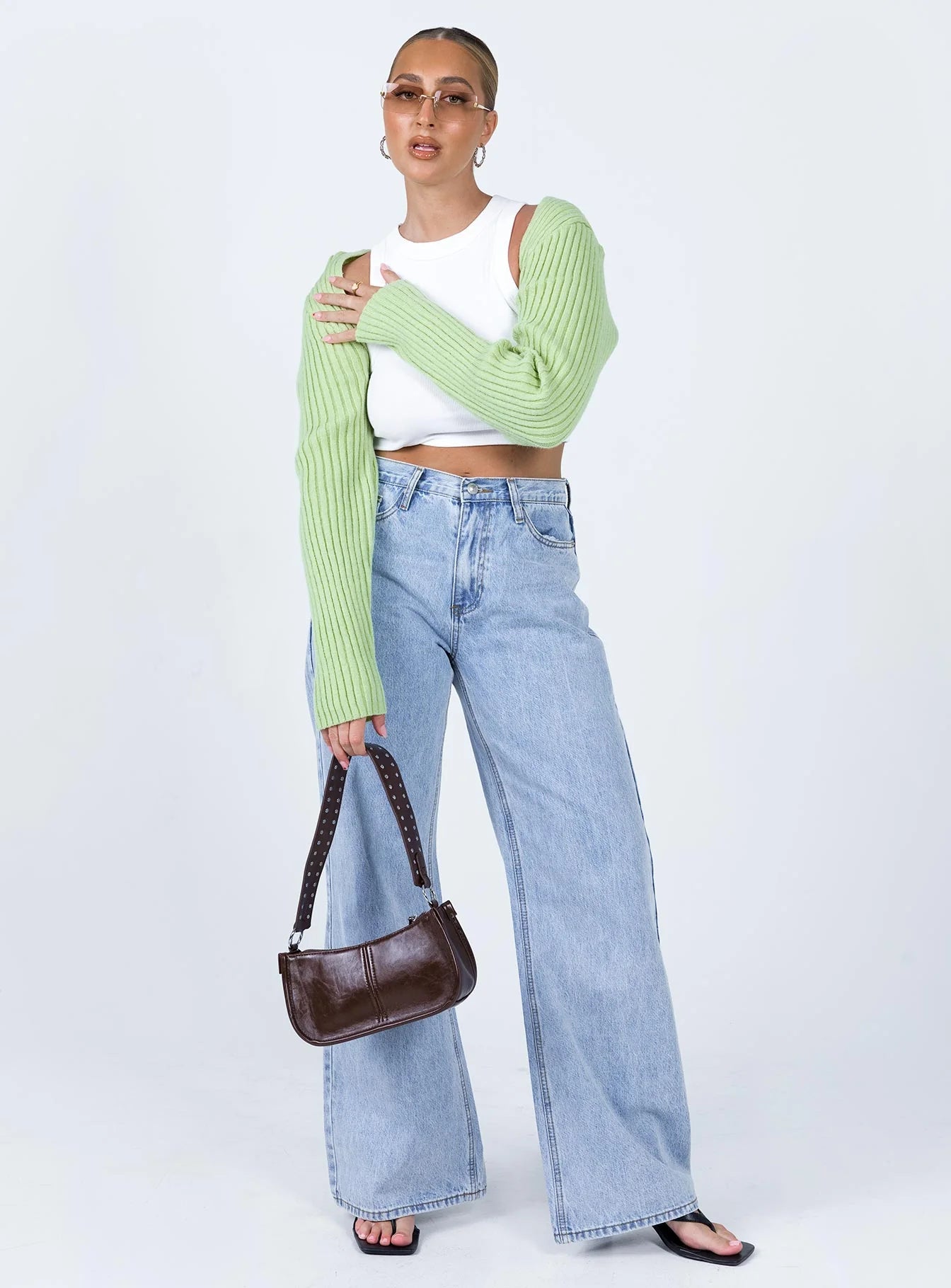 Aytan Bolero Sweater Green