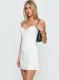 Loryn Sweetheart Corset Mini Dress White