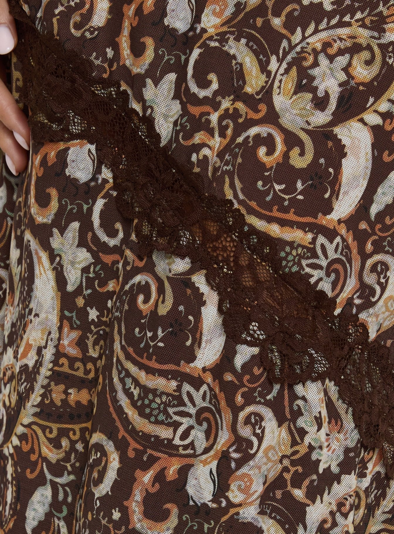 Musico Lace Maxi Dress Paisley