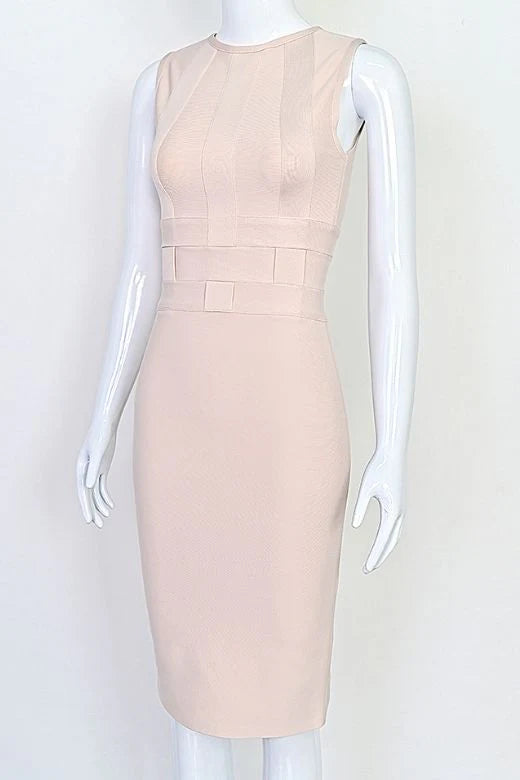Aurora Bandage Dress Cream Sale