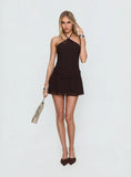 Kylianne Arrowneck Playsuit Chocolate